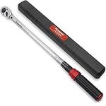 FOURROBBER Torque Wrench Set 1/2-inch Drive Click Bicycle Torque Wrench Dual-Direction Adjustable Torque Wrench with Buckle 60-330Nm,Accuracy ± 3%