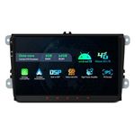 XTRONS Double Din Car Stereo Bluetooth for Volkswagen SEAT SKODA Caddy Polo Golf mk Passat, 9inch Android Car Radio Player Built-in 4G DSP WIFI GPS Car Play, Octa-Core Head Unit, Optional DAB+ OBD