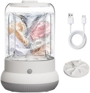 Easy Partner Mini Washing Machine, 3L Compact Small Laundry Washer for Underwear, Socks etc.（White）