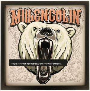 _blank #030bk | Marco de Cubierta de álbum | para Discos de 12' | Discos fácil y rápidamente reemplazables | Negro