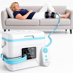 Comfytemp Ice Machine for Knee After Surgery with Real-time Temp Display, Wireless Remote, Cold Therapy Machine, Programmable Timer, Knee Replacement Recovery Aid, Cryotherapy System