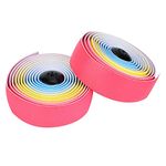 MAGT Bike Handlebars Accessory, Rainbow PU & EVA Bike Steering Tapes, 2pcs/1Pair, Sports-bikes, Soft, Shockproof, Sweat Absorption, Ideal for Road, Mountain, Folding Bikes