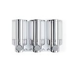 Better Living Aviva Three Chamber Dispenser, Chrome