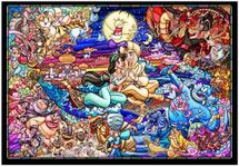 Tenyo Dsg-500-474 Aladdin Story Stained Art Clear Jigsaw Puzzle (500Piece) Jigsaw Puzzle