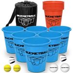 BucketBall - Beach Edition - Ultimate Beach Pool Yard Camping Tailgate BBQ Backyard Lawn Water Wedding Events Indoor Outdoor Game – Best Gift Toy for Boys Girls Teens Adults Family