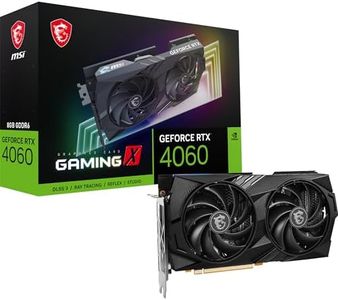 MSI GeForce RTX 4060 Gaming X 8G Graphics Card - NVIDIA RTX 4060, 8 GB GDDR6 Memory, 17 Gbps, PCIe 4.0, Twin Frozr 9, RGB, DLSS3