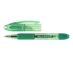 Pentel Mini R.S.V.P. Stick Ballpoint Pen, Translucent Brl, Green Ink, Med Pt