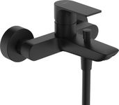 Hansgrohe Rebris E Single Lever Bath Mixer for Exposed Installation, Matt Black, 72450670