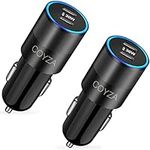 Fast USB C Car Charger, 2-Pack 30W 