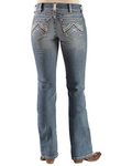 Ariat Women's R.E.A.L. Riding Mid Rise Boot Cut Jean, Rainstorm, 34 Long