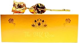 The24K Rose, Real Rose Dipped in 24K Gold, Father's Day, Mother's Day, Wedding Anniversary, Birthday, Proposal, Golden Anniversary, Baby Shower, Bridal.