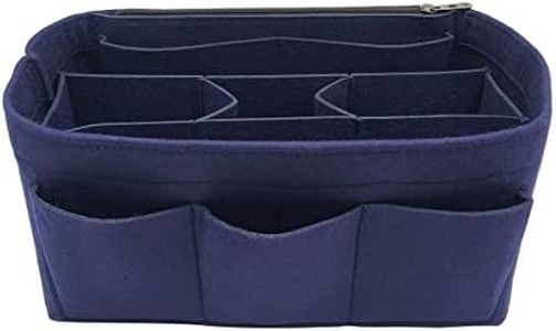 LEXSION Felt Handbag Organizer,Insert purse organizer Fits Speedy Neverfull Blue L