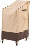 Patio Chair Cover, Waterproof UV Resistant Heavy Duty Outdoor Chair Covers for Stacking chairs, 27" W x 37" D x 47" H, Beige