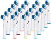 EZONEDEAL Replacement Toothbrush Heads Sensitive Gum Care Compatible With Oral B Electric Toothbrush Heads Brushes - Electric Toothbrush Replacement Brush Heads Remove Plaque Soft Bristles (20PCS)