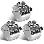 moinkerin 3 Pieces Hand Tally Counter Clicker Counter Digital Counter for Sport, Coach, School Event, Golf