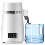 CO-Z 4L Water Distiller with Reservation & Auto-Off, 750W Distilled Water Maker with 304 Stainless Steel Inner Tank, Countertop Design for Home & Office