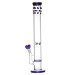 Metier 16-inch Glass Honeycomb Ice Water Bong. (40cm, Blue)