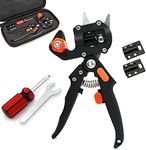 EZONEDEAL Professional Garden Fruit Tree Plant Pruning Shears Grafting Cutting Tool Kit-Black