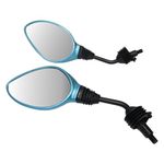 TVS Bike Mirror Set (Turquoise Blue)