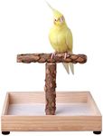 KinTor Bird Stand Tabletop,Portable Tee Stand, Parrot Play Stand Perch Gym for Small Medium Parrot