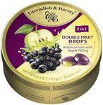 Cavendish & Harvey Blackcurrant with Apple Filling Double Fruit Drops 175 g