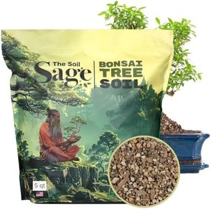 Bonsai Soil Premium All Purpose Blend by The Soil Sage - Large 5qts./8lbs/5l Ready to Use Soil Mix for All Bonsai Tree Varieties - Pumice, Lava Rock, Akadama & Pine Bark Fines - Made in U.S.A.