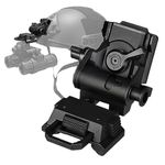 HWZ Night-Vision Goggles Stent Skip Rhino Night-Vision NVG arms Mount for L4 G24 Mounting Helmet (Black)