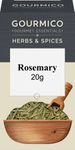 GOURMICO Dried Rosemary, An Ideal Herb for Soups, Casseroles, Salads & Stews or Paired with Poultry, Lamb and Fish. Suitable for Vegetarians and Vegans, 20g Pack