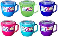 Sistema Soup Mug 565ml Set of 3 Assorted Colours