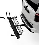 MotoTote m3 Motorcycle Hitch Carrier (500 lbs. Capacity) with Zero Wobble Hitch Mount & Ramp, Fits Standard Size Tires