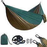 flintronic Camping Hammock Outdoor, 275 x 140 cm Lightweight Hammock, Load Capacity up to 300 kg, Breathable, Quick-drying & Portable for Patio, Yard, Camping, Travel, Beach (Carrying Bag Included)