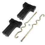 X AUTOHAUX Golf Cart Battery Hold Down Plate Rods Nuts Kit for Club Car Precedent 2008.5-Up Golf Cart 103374801 103357701