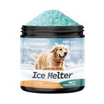 Pet Safe Ice Melt Safe for Concrete, Snow Salt Ice Melt Pet Friendly, Green Salt for Snow and Ice Removal, Snow & Ice Melters, Sidewalk Salt, Driveway Salt, Rock Salt for Snow and Ice (1PC)