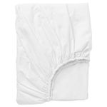 IKEA DVALA Fitted sheet, [white Single]