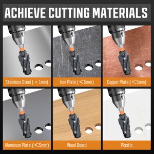 Premium HSS M35 Cobalt Step Drill Bit Set, 3-Piece – TiAlN Coated for Metal, Wood, Plastic