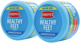 O'Keeffe's Healthy Feet Foot Cream for Extremely Dry, Cracked, Feet, 6.4 Ounce Jar, (Pack of 2)