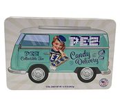 Collections Etc Pez Collector Candy Tin With 40+ Rolls Of Assorted Candy