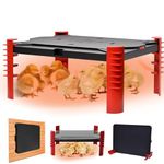 Shaledig 200W Chicken Coop Heater & Brooder Plate for Chicks, 2-in-1 Adjustable Radiant Heating Plate with Smart Thermostat, 16"×12", for Chicks to Adult Chickens, Safe & Energy-Efficient Warmth