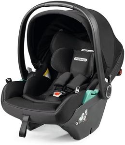 Peg Perego Primo Viaggio Lounge - Seggiolino Auto Neonato Reclinabile ISOFIX (40-87 cm), 0-15 mesi, 0-13 kg, Capottina UPF 50+, Seduta Imbottita, Protezioni Laterali, Compatibile con Passeggini, Onyx