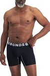 Bonds Men's Underwear Chafe Off Trunk - 1 Pack, Nu Black (1 Pack), Medium