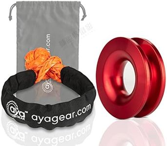 AyA Gear Soft Shackle and Snatch Recovery Ring - 35000LBS Breaking Strength Synthetic Road Recovery Rope 3/8 X 22 Inch Rope Shackle with Extra Sleeves for Sailing SUV ATV Off Road Recovery