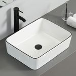 Puluomis White Ceramic Bathroom Sin