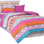 Lavish Home Terri 22-Piece Reversible Dorm Set, Twin