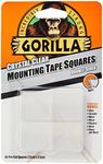 Gorilla Mounting Tape Squares Crystal Clear (1 Pack)