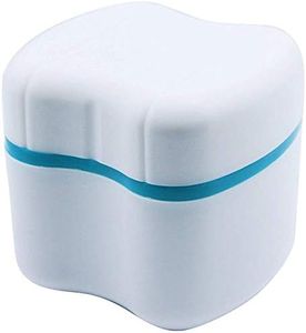 Strong Denture Case, Upgraded Dentures Box, Denture Brush Retainer Case, Denture Cups Bath, Dentures Container with Basket Denture Holder, Retainer Cleaning Case, Perfect To Safe Guard Dentures