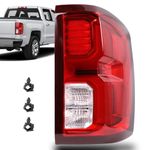 Lochnchn Rear Tail Lights Compatible with Chevy Silverado 1500 2016 2017 2018 Outer LED Taillight Assembly Brake Lamp Right Passenger Side Replace 84288719 GM2801294