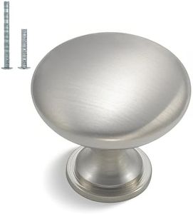homdiy 50 Pack Kitchen Cabinet Knobs Brushed Nickel Drawer Knobs Modern Cabinet Pulls for Kitchen Bathroom