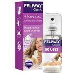 FELIWAY Classic Cat Calming Odourless Spray, 60ml - Comforts Cats at Home and On the Go and Reduces Stress During Travel, Veterinary Recommended, Drug-free, Clinically Proven