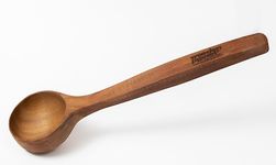 WOODEN PLANET Kerala TeakWood ONE OF THE MOST DURABLE HANDMADE WOOD Thavi/Spatula/Ladle for Cooking Soup & Vegatable/Dosa/Roti Palta | Wooden Kitchen Tool Spoon - No Polish, Cookware (30x7cm)(CP-80ML)