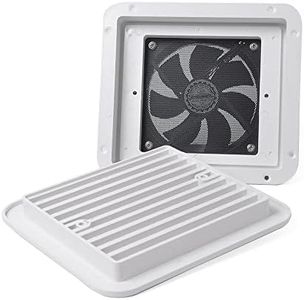 Areyourshop 12V Exhaust Fan RV Caravan Side Air Trailer Vent Ventilation Cooling Mute - Durable Weatherproof Plastic, Suitable for RVs, Trailers, and Motorhomes, Low Power Consumption, High RPM